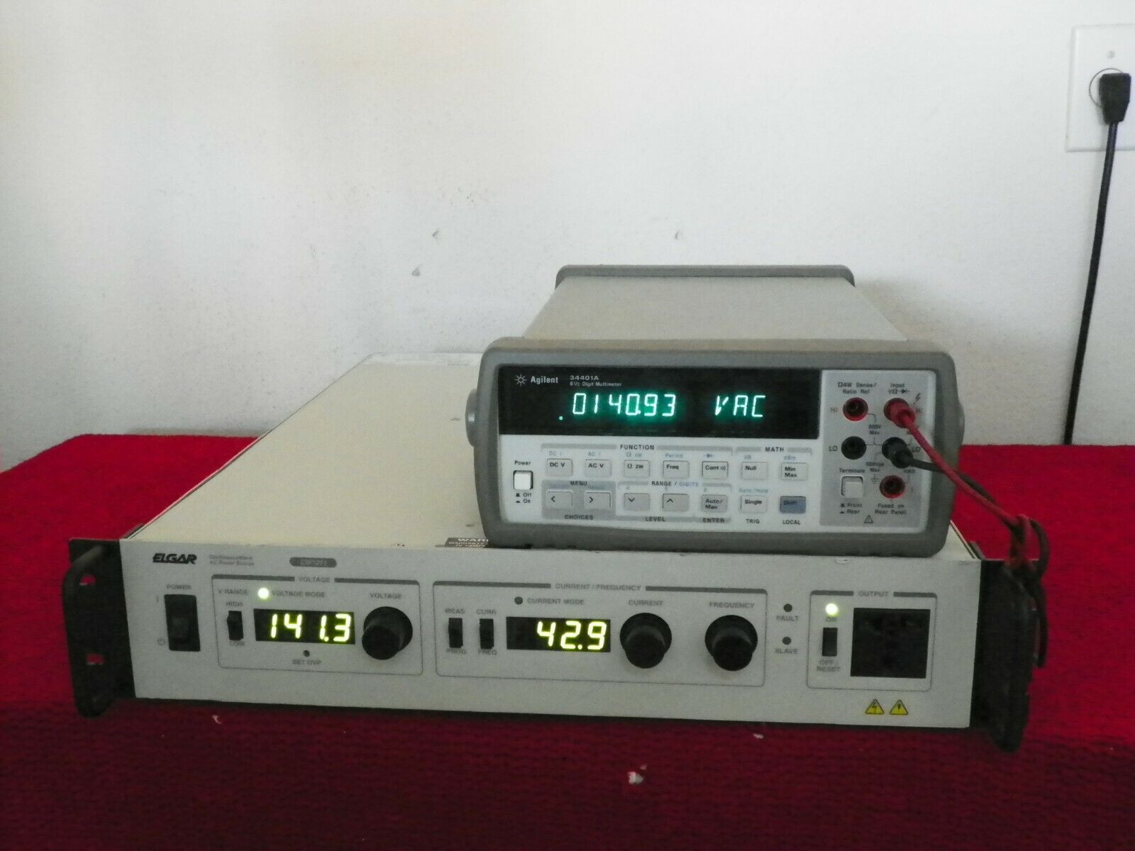 Elgar CW1251M 1250VA 45-500Hz,135/270Vac 9.26A/4.63A AC source Elgar CW1251M 1250VA 45-500Hz,135/270Vac 9.26A/4.63A AC source